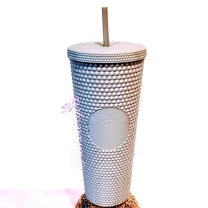 VHTF!! STARBUCKS MATTE GRAY STUDDED BNWT